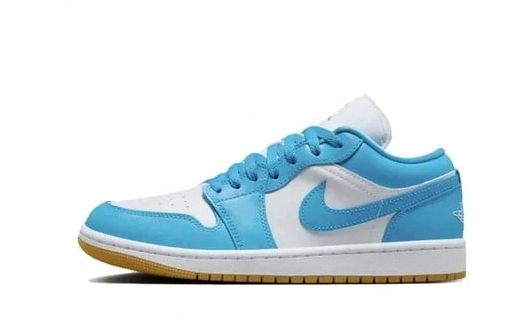 Jordan Air Jordan 1 Low "UNC/Gum"Blue White DC0774-104 Women's Sizes