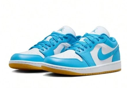Jordan Air Jordan 1 Low "UNC/Gum"Blue White DC0774-104 Women's Sizes