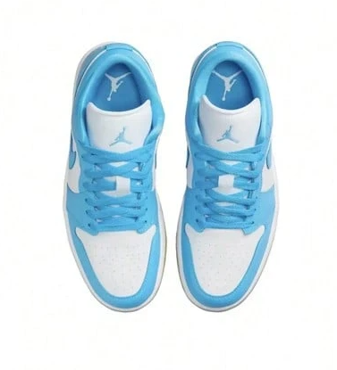 Jordan Air Jordan 1 Low "UNC/Gum"Blue White DC0774-104 Women's Sizes